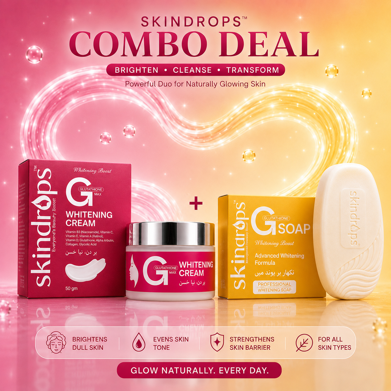 glutathione soap in karachi Night Cream + FREE Whitening Glutathione cause skin lightening Glucose-6-phosphate Dehydrogenase (G6PD) Enzyme brain & memory support Select Pack::180 Sachets