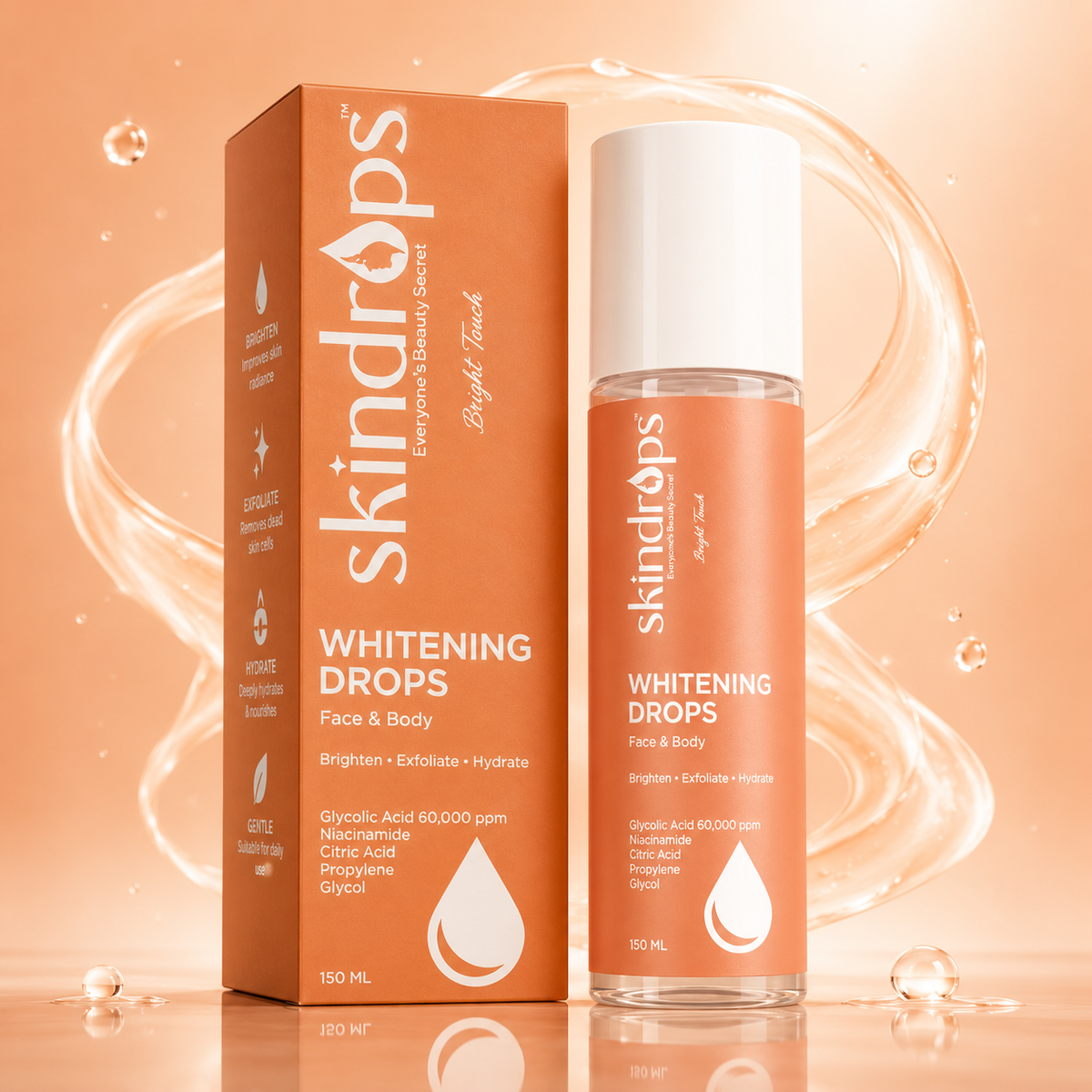 Whitening Drops for Face & Body – 100% Results