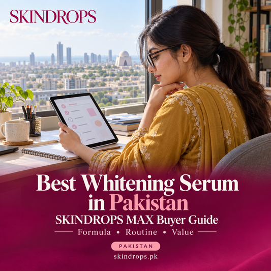 best whitening serum in pakistan: SKINDROPS MAX Buyer Guide — SKINDROPS skincare guide in Pakistan