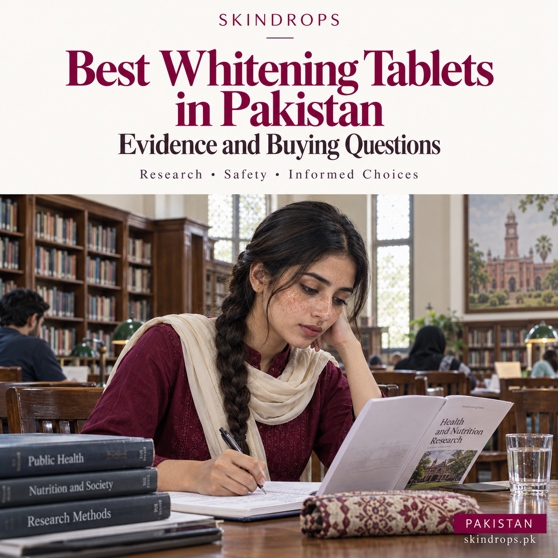 best whitening tablets in pakistan: Evidence and Buying Questions — SKINDROPS skincare guide in Pakistan