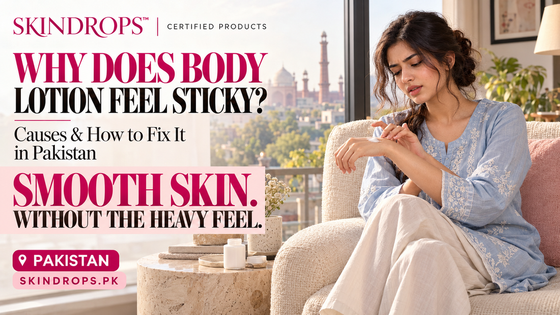 Why Does Body Lotion Feel Sticky? Causes & How to Fix It in Pakistan