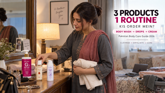 Body Wash + Private Parts Cream + Whitening Drops: 3-Step Body Care Routine Pakistan 2026