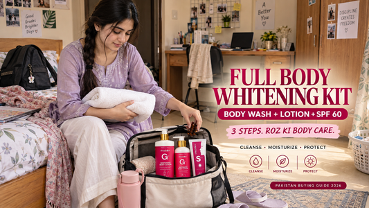 SKINDROPS Full Body Whitening Kit Price in Pakistan 2026 – Body Wash + Lotion + SPF 60