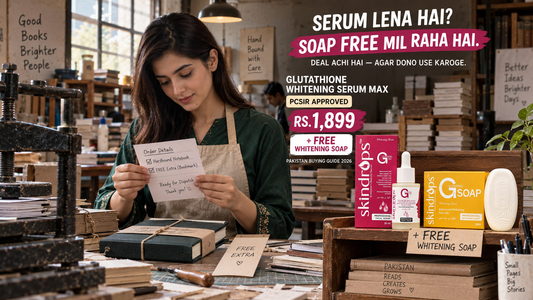 Glutathione Serum MAX + FREE Whitening Soap Price in Pakistan – Buying Guide 2026