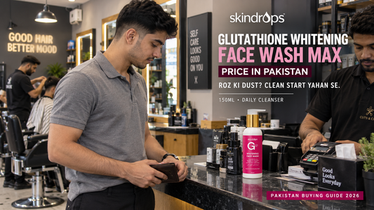 Glutathione Whitening Face Wash MAX Price in Pakistan 2026 – SKINDROPS Buying Guide