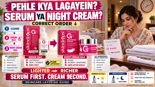 Serum Before Night Cream? Correct Skincare Layering Order in Pakistan 2026