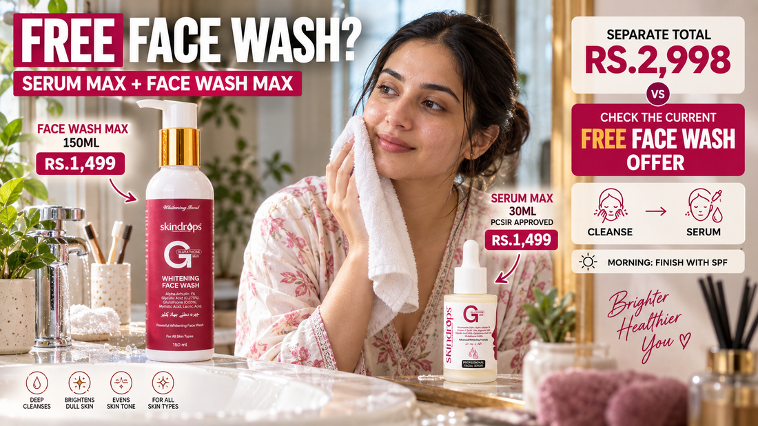 SKINDROPS Serum MAX + FREE Face Wash MAX – How Much Do You Save vs Buying Separately?