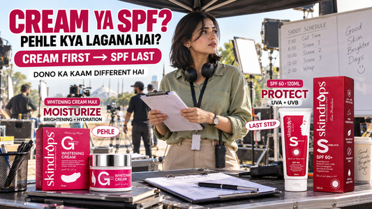 SKINDROPS Whitening Cream MAX vs SPF 60 – Which Should You Use in the Morning?
