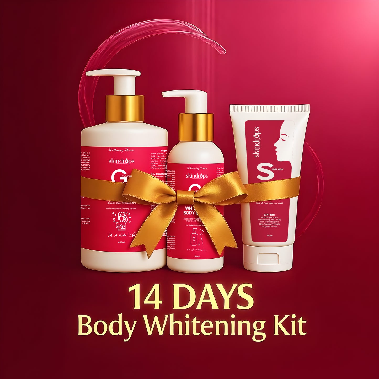 ✨ 14-Day Full Body Whitening Kit – 3-in-1 Formula