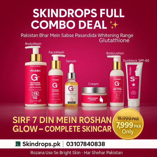Skindrops Complete Whitening Combo – Full Skincare Set for Roshan Glow