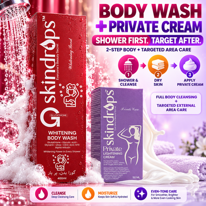 Whitening Body Wash MAX + Private Parts Lightening Cream