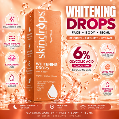 Whitening Drops for Face & Body 150ML – Glycolic Acid 6%