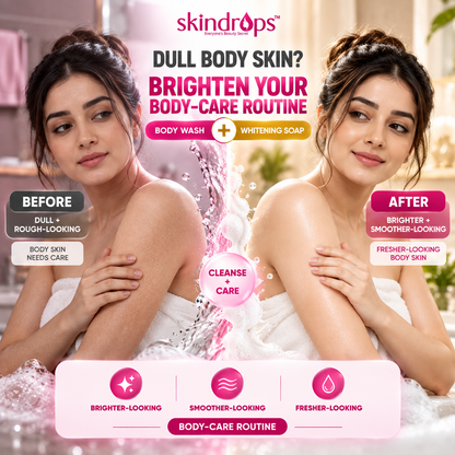 Glutathione Body Wash 400ML + Whitening Soap 100G Combo