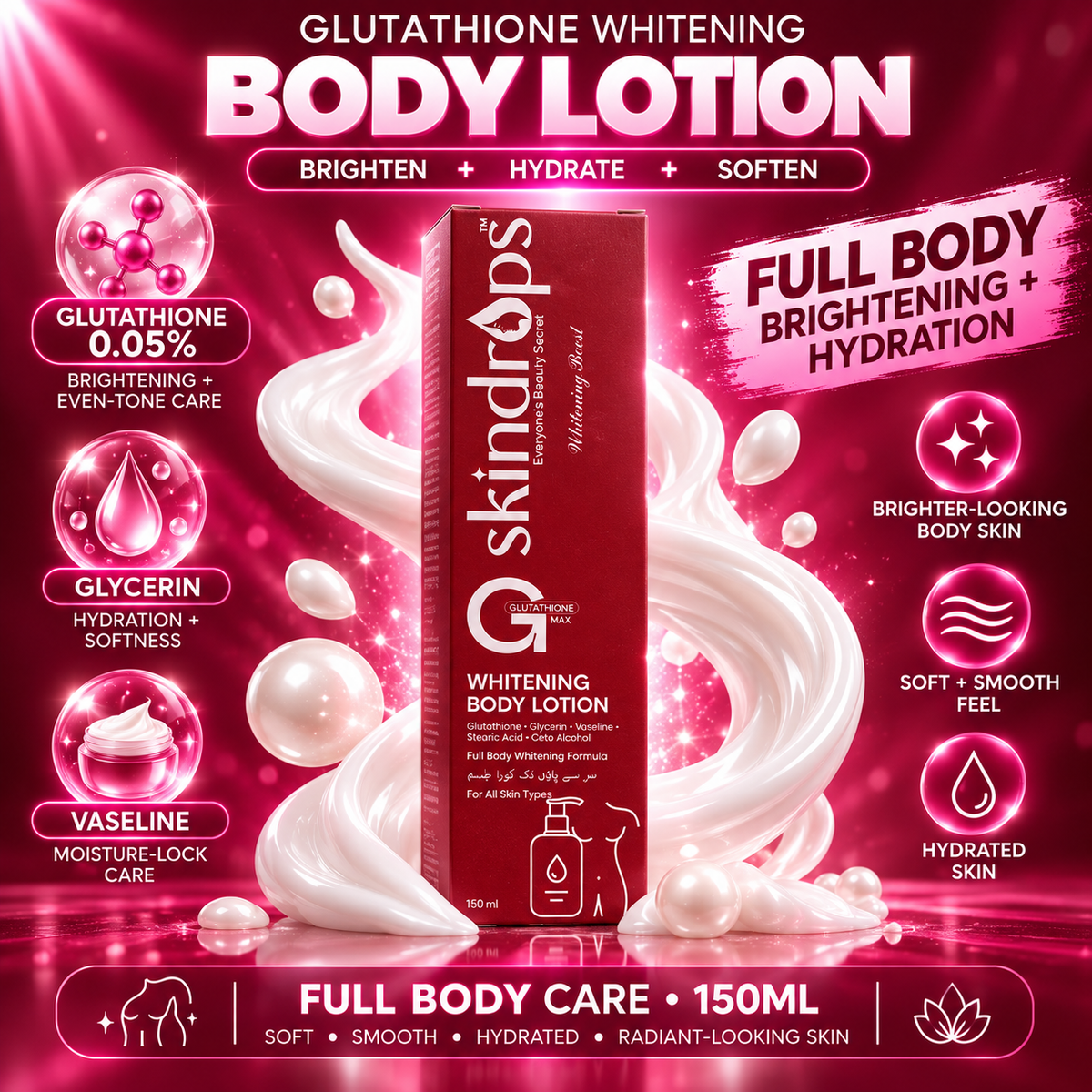 Glutathione Whitening Body Lotion 150ML