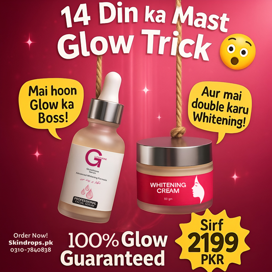 Glutathione Serum + Cream Combo – 14 Din Mein 100% Glow Trick