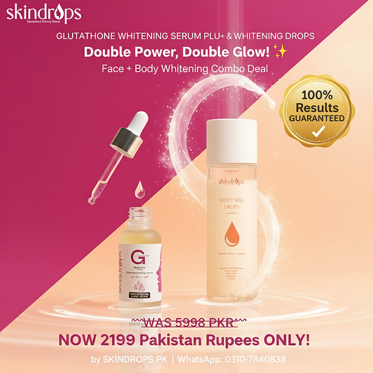 Glutathione Whitening Serum PLUS+ & Whitening Drops Combo