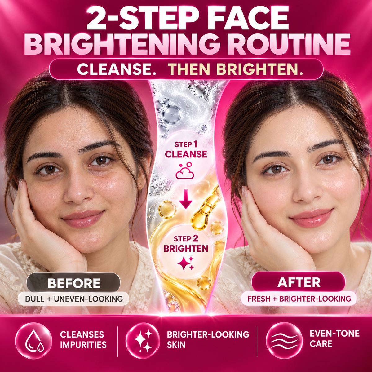 Glutathione Whitening Serum MAX + Face Wash MAX