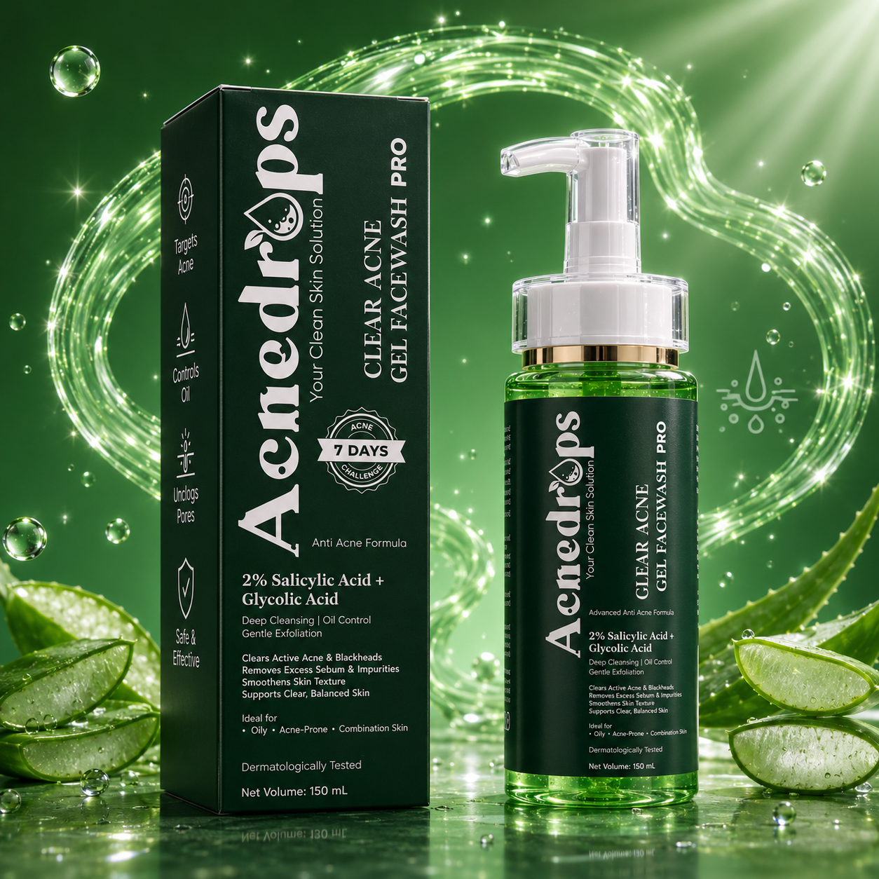 Acnedrops Clear Acne Gel Face Wash